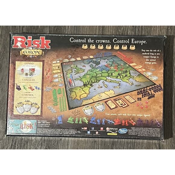 NEW Risk Europe: The Enhanced Game of Medieval Conquest New Sealed 2019 Hasbro - Picture 2 of 7